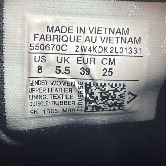 Converse CT All-Star Lux Gray Blue Leather Women’s Sz 8 Hidden Wedge Sneakers - Picture 7 of 12